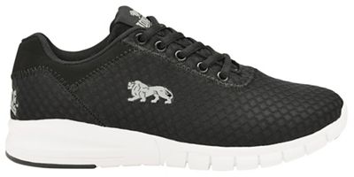Black/White 'Tydro' ladies lace up trainers